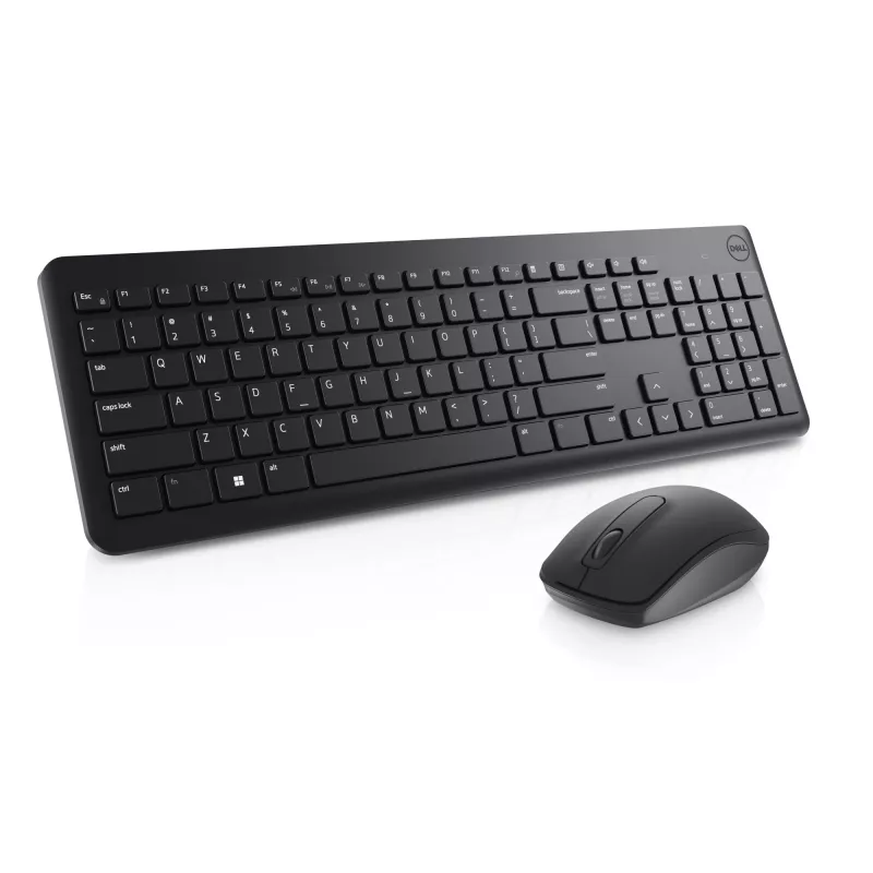 DELL Teclado y ratón – KM3322W – UK (QWERTY), Full-size (100%), inalámbrico, RF Wireless, QWERTY, negro, ratón incluido