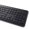 DELL Teclado y ratón – KM3322W – UK (QWERTY), Full-size (100%), inalámbrico, RF Wireless, QWERTY, negro, ratón incluido
