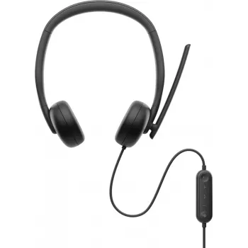 DELL Pro auricular con cable - WH3024, con cable, llamadas/música, 20 - 20000 Hz, 110 g, auricular, negro