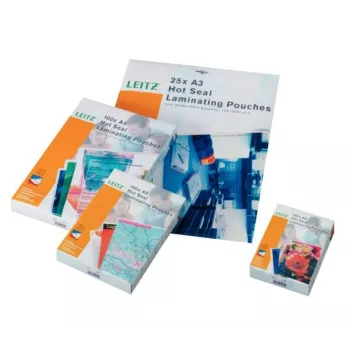 Leitz iLAM Fundas de plastificar A4 brillante Premium, 125 micras, pack de 25
