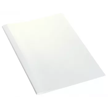 Leitz Carpetas de encuadernación térmica lino 1,5 mm, A4, Cartón, Policloruro de vinilo (PVC), blanco, 15 hojas, 240 g/m², 1,5 mm