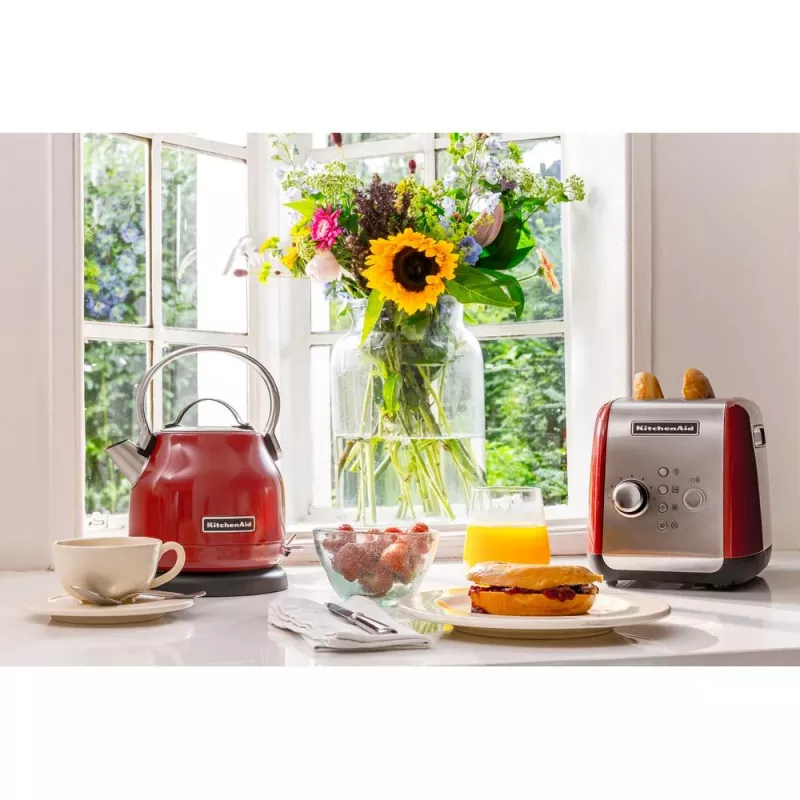 KitchenAid 5KEK1222EER hervidor de agua 1,25 L 2200 W negro, rojo, acero inoxidable