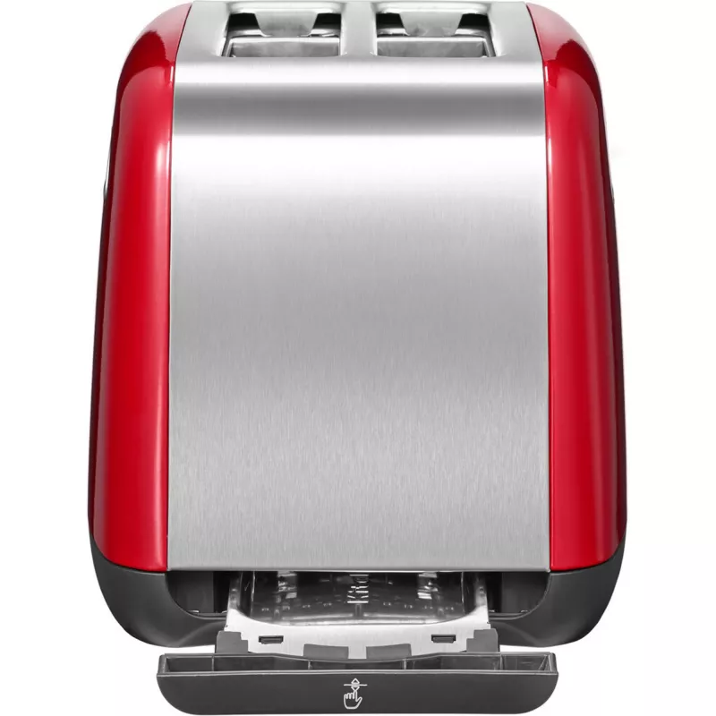 KitchenAid 5KMT221EER 7 2 rebanadas 1100 W rojo, acero inoxidable