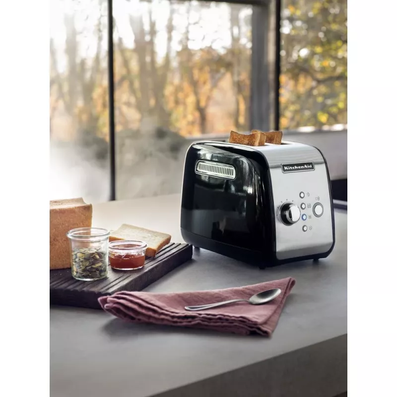 KitchenAid 5KMT221EOB 7 2 rebanada(s) 1100 W negro, acero inoxidable