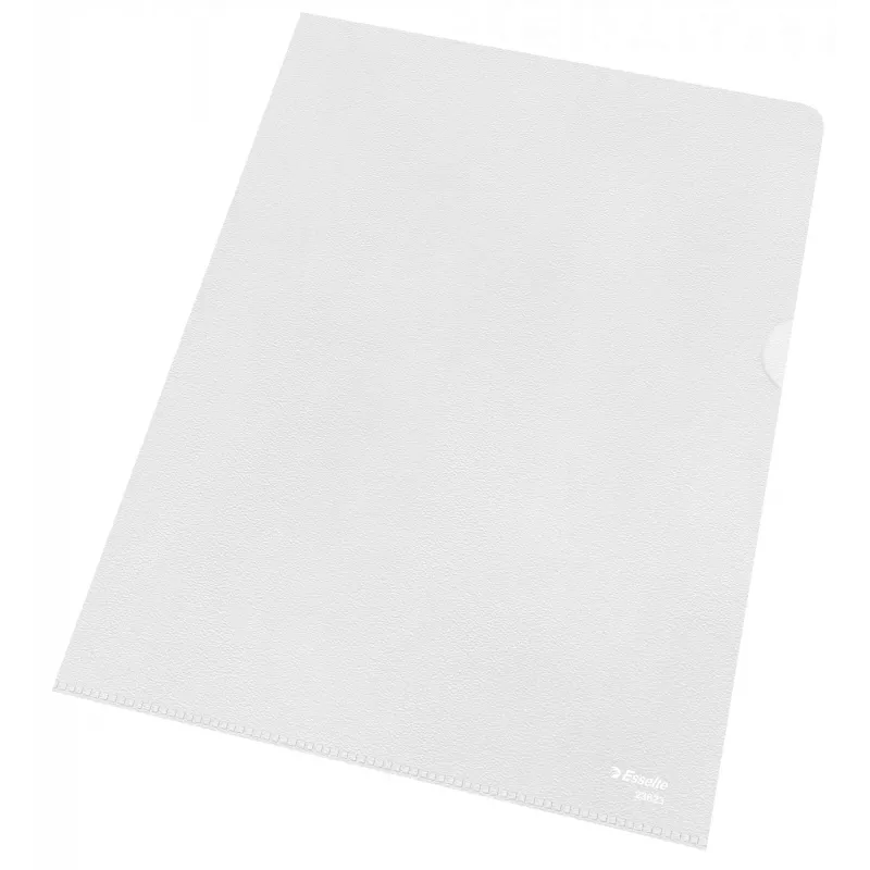 Esselte carpeta 120my A4, A4, policloruro de vinilo (PVC), transparente, 220 mm, 307 mm, 1 mm