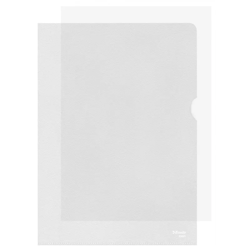 Esselte carpeta 120my A4, A4, policloruro de vinilo (PVC), transparente, 220 mm, 307 mm, 1 mm