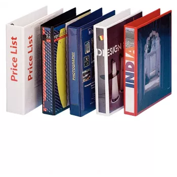 Esselte Panorama carpeta FSC® A4 4DR/25 mm, A4, anilla D, plástico, blanco, 240 hojas, 2,5 cm