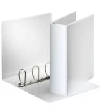 Esselte Panorama carpeta FSC® A4 4DR/60 mm, A4, anilla D, plástico, blanco, 650 hojas, 6 cm