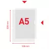 Esselte carpeta Premium A5, carpeta de proyecto, A5, polipropileno (PP), transparente, vertical, 40 hojas