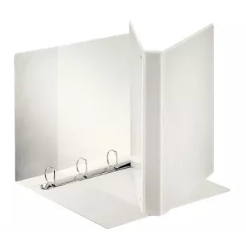 Esselte Panorama carpeta FSC® A4+ 4DR/25 mm, A4 Maxi, anilla D, presentación, plástico, blanco, 250 hojas
