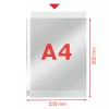 Esselte funda Heavy Duty 105my A4, 210 x 297 mm (A4), transparente, polipropileno (PP), superior, 0,105 mm, 230 mm