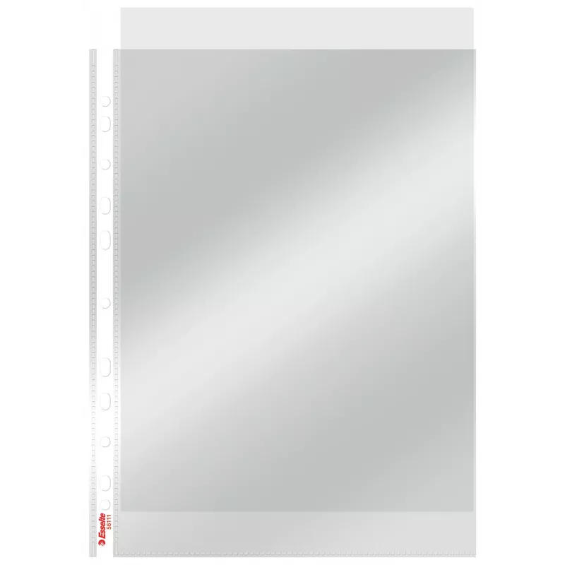 Esselte Funda 75my A4, 210 x 297 mm (A4), Transparente, Polipropileno (PP), Vertical, Superior, 0.075 mm