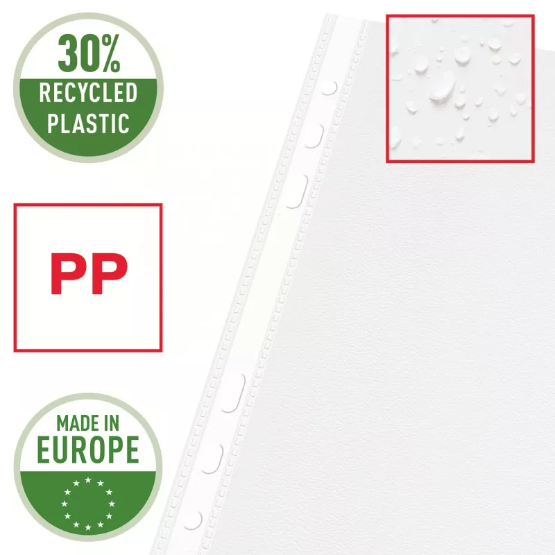 Esselte funda de calidad A5, 30% plástico reciclado (preconsumo)