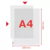 Esselte funda Premium A4, abierta por arriba y por la izquierda, 30 % plástico reciclado preconsumo