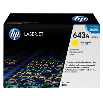 HP 643A Tóner original Amarillo