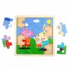 Barbo Toys 9030 puzzle de madera 16 uds. dibujos animados
