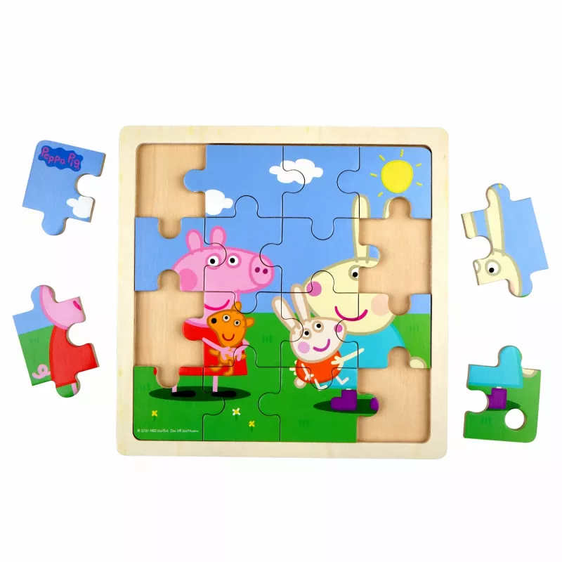Barbo Toys 9030 puzzle de madera 16 uds. dibujos animados