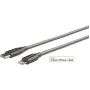 eSTUFF ES602160 Cable Lightning 1 m acero inoxidable