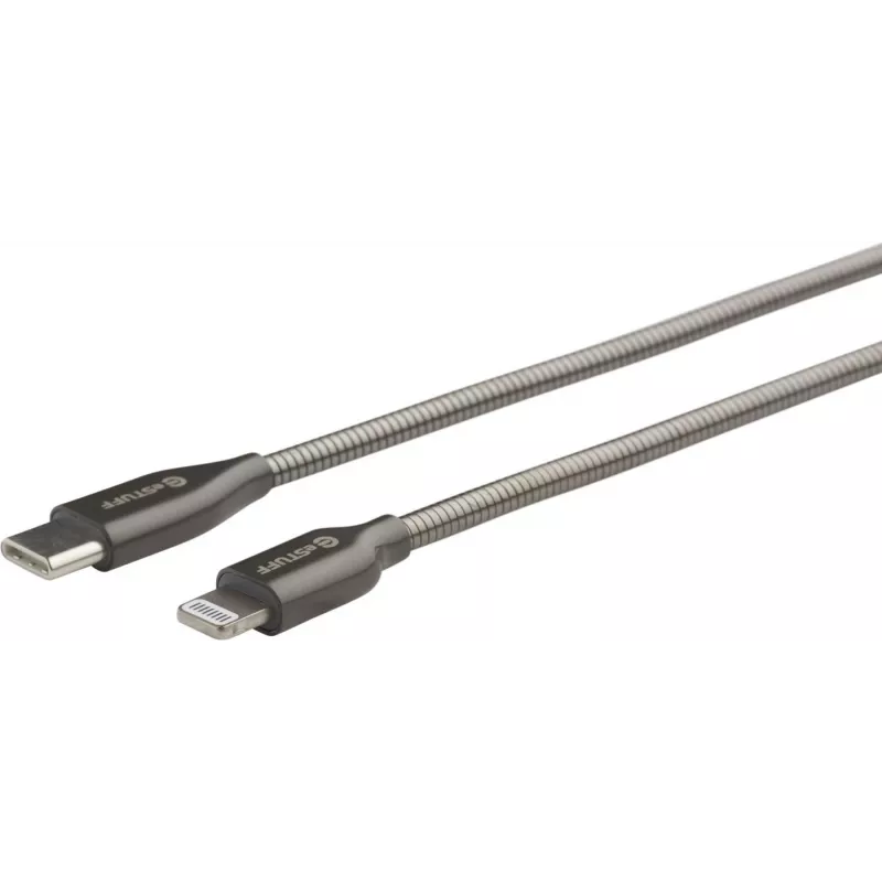 eSTUFF ES602160 Cable Lightning 1 m acero inoxidable
