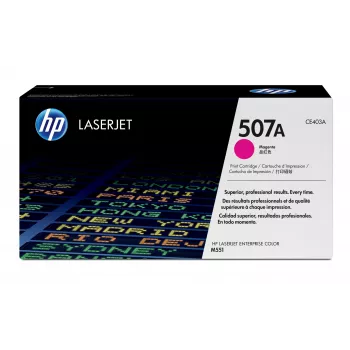 HP 507A Magenta Original Cartucho de tóner LaserJet, 6000 páginas, Magenta, 1 ud.