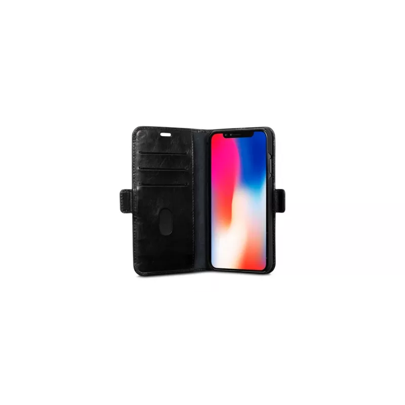 Funda tipo folio dbramante1928 iPhone Xs Max Negra Soporte de sobremesa