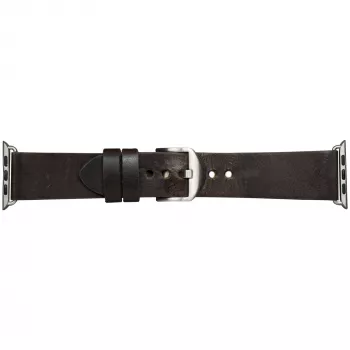 Correa de reloj de piel dbramante1928 Bornholm 44 mm – Marrón oscuro/Plata, 35 mm de ancho