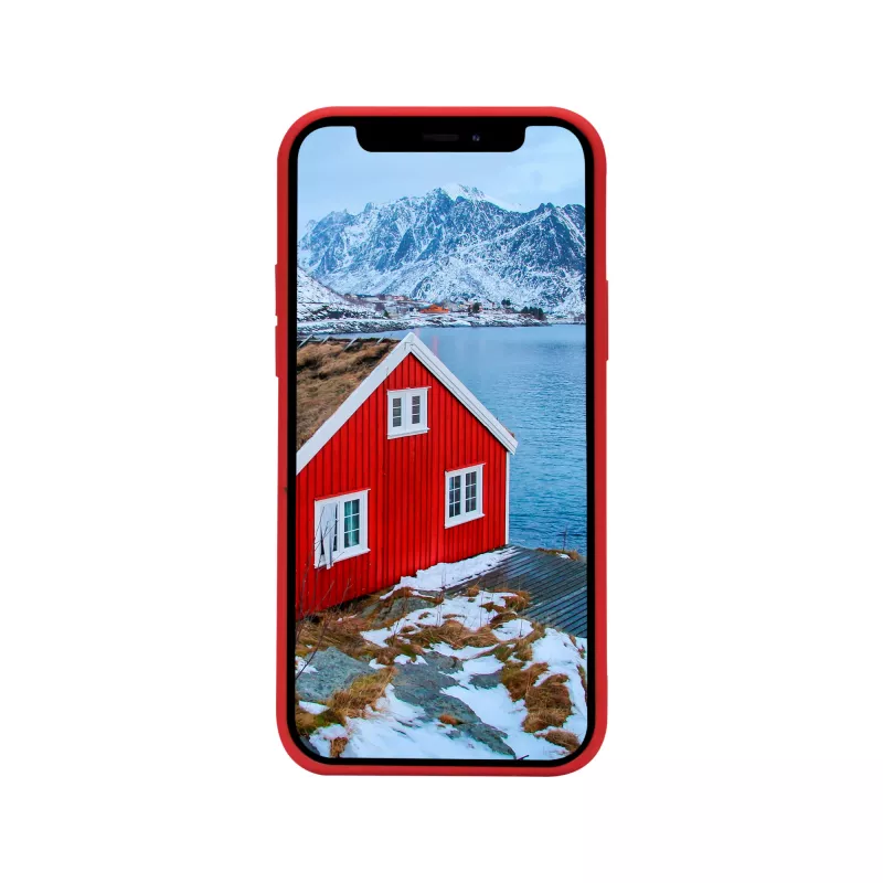 Funda de piel dbramante1928 Greenland para iPhone 12 mini — Rojo, compatible con 5,4