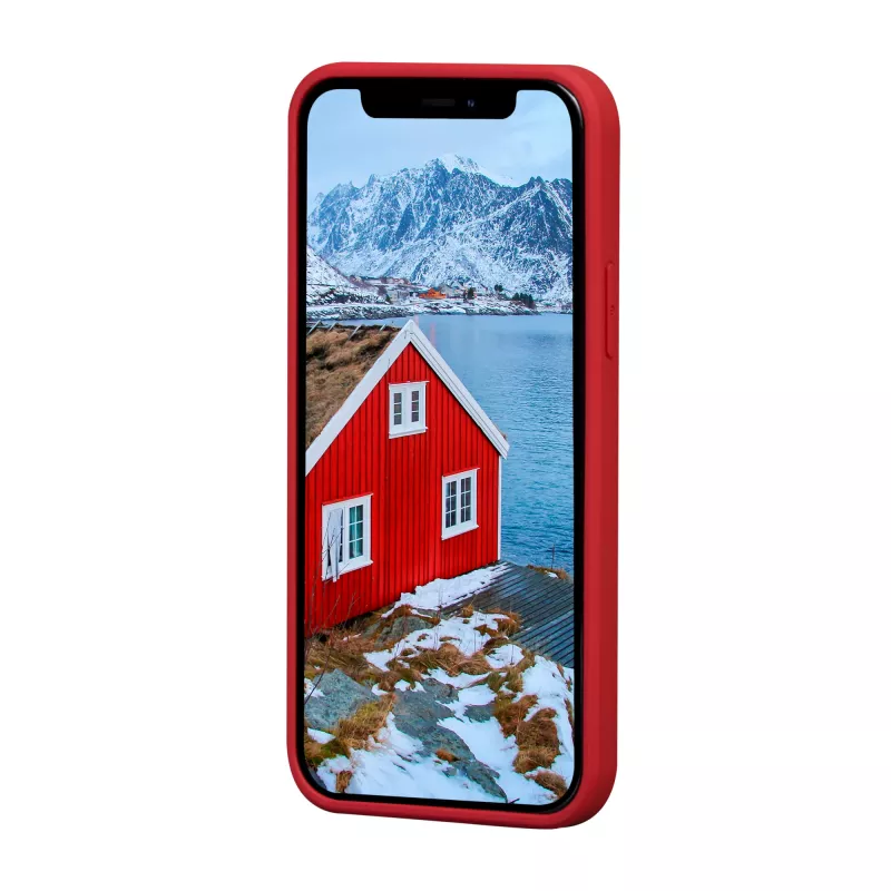 Funda de piel dbramante1928 Greenland para iPhone 12 mini — Rojo, compatible con 5,4
