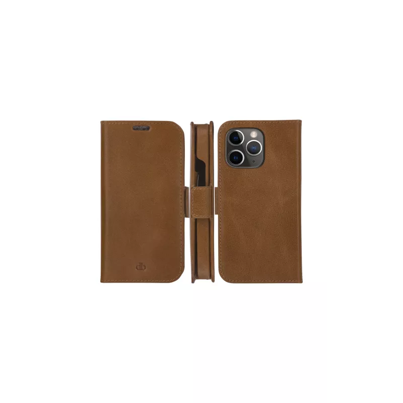 Funda cartera dbramante1928 Lynge para iPhone 13 Pro Max – Tan, 3 compartimentos para tarjetas, pantalla de 6,7