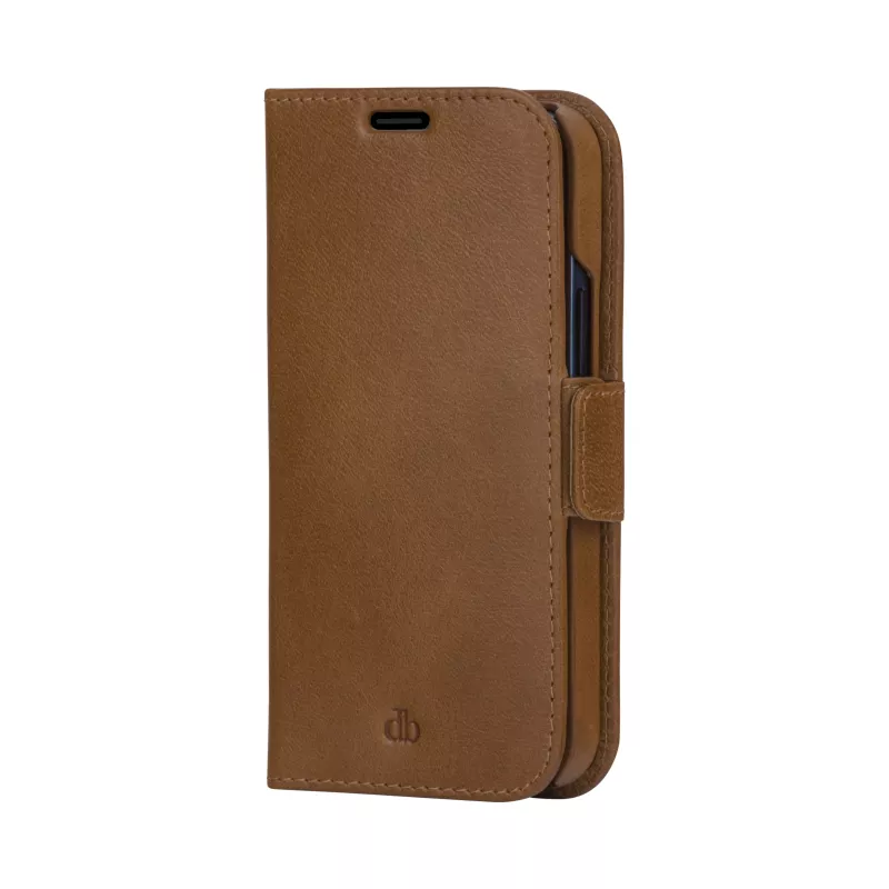 Funda cartera dbramante1928 Lynge para iPhone 13 Pro Max – Tan, 3 compartimentos para tarjetas, pantalla de 6,7