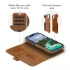 Funda cartera dbramante1928 Lynge para iPhone 13 Pro Max – Tan, 3 compartimentos para tarjetas, pantalla de 6,7