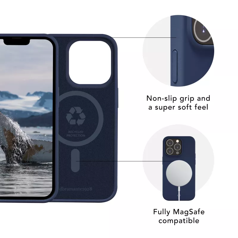 Funda para móvil dbramante1928 Monaco para iPhone 13 Pro Max – Pacific Blue, compatible con 6,7