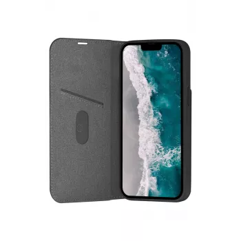 Funda tipo folio para móvil dbramante1928 Oslo para iPhone 14 Pro Max — Negro, 3 compartimentos para tarjetas, soporte de mesa, compatible con 6,7