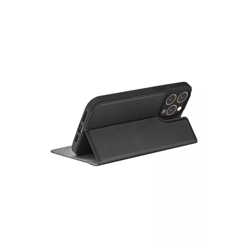 Funda tipo folio para móvil dbramante1928 Oslo para iPhone 14 Pro Max — Negro, 3 compartimentos para tarjetas, soporte de mesa, compatible con 6,7