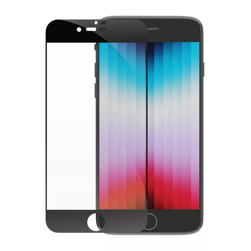 dbramante1928 Eco-Shield - iPhone SE - Borde negro, Apple, iPhone SE, Resistente al polvo, Resistente a rayaduras, Negro, Transparente, 1 ud.