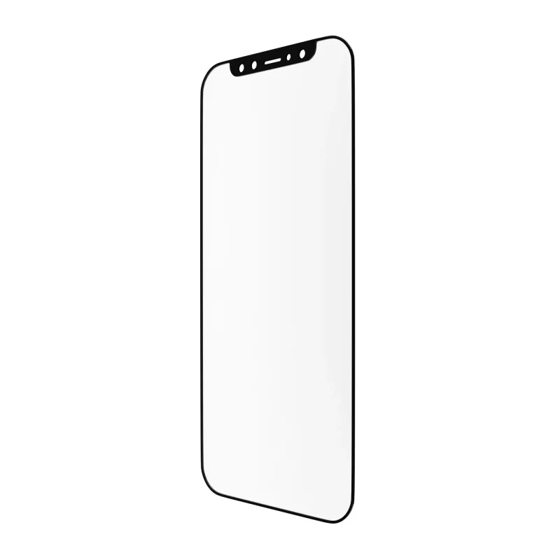 dbramante1928 Eco-Shield - iPhone 12/12 Pro - Borde negro, Apple, iPhone 12, iPhone 12 Pro, Resistente al polvo, Resistente a rayaduras, Negro, Transparente, 1 ud.