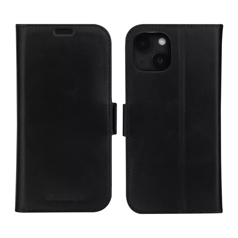 Funda tipo folio dbramante1928 Copenhagen para iPhone 15 Plus – Negro, 3 compartimentos para tarjetas