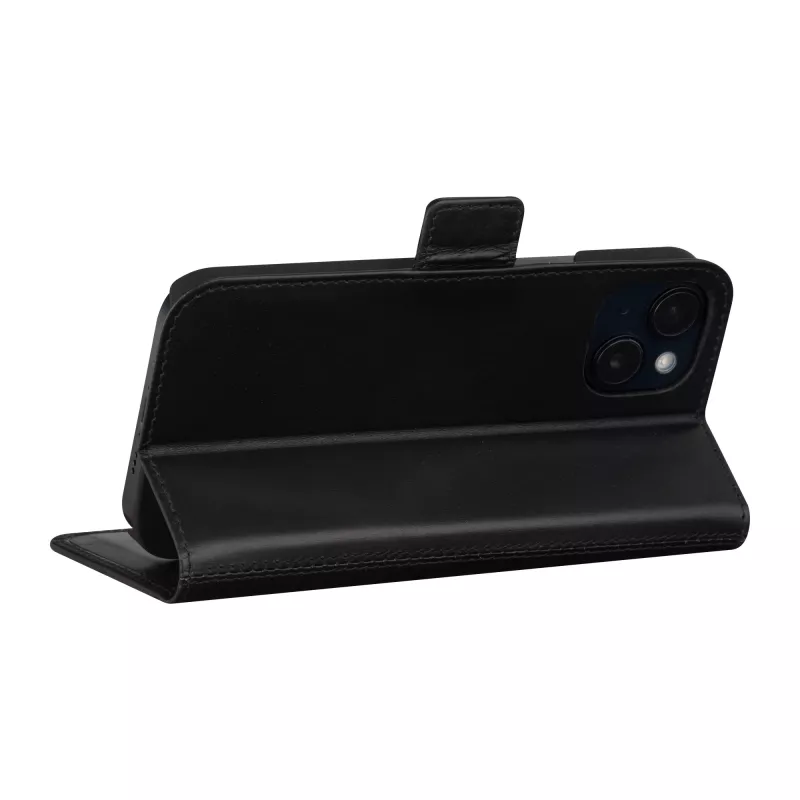 Funda tipo folio dbramante1928 Copenhagen para iPhone 15 Plus – Negro, 3 compartimentos para tarjetas