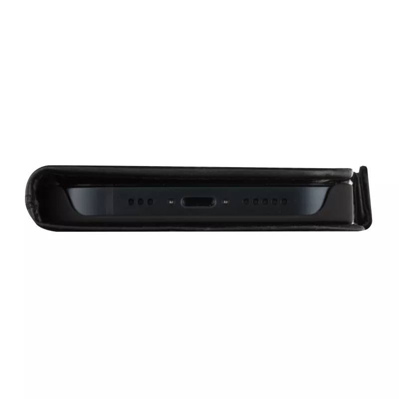 Funda tipo folio dbramante1928 Copenhagen para iPhone 15 Plus – Negro, 3 compartimentos para tarjetas