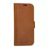 Funda tipo folio para móvil dbramante1928 Copenhagen para iPhone 15 Pro – Tan, 3 compartimentos para tarjetas, monocromático marrón