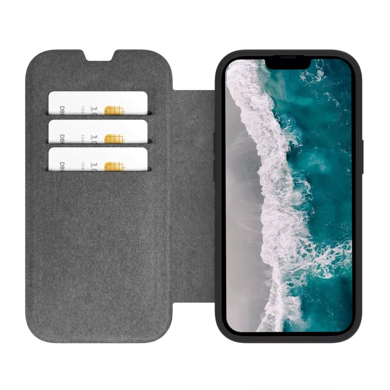 dbramante1928 Helsinki MagSafe - iPhone 14/13 - Negro/transparente, folio, Apple, iPhone 14, 15,5 cm (6,1