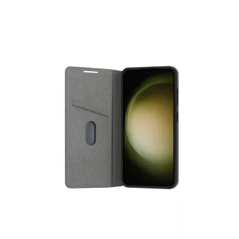 Funda para móvil dbramante1928 Bergen para Samsung Galaxy S24, piel y plástico reciclado, compatible con pantalla de 6,2 pulgadas, negra
