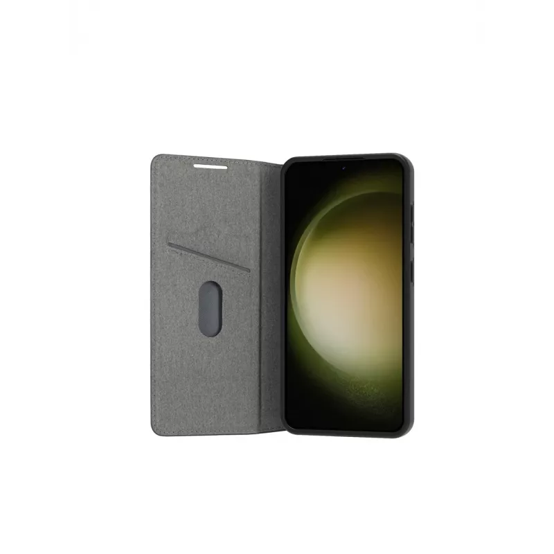 Funda para móvil dbramante1928 Bergen para Samsung Galaxy S24, piel y plástico reciclado, compatible con pantalla de 6,2 pulgadas, negra