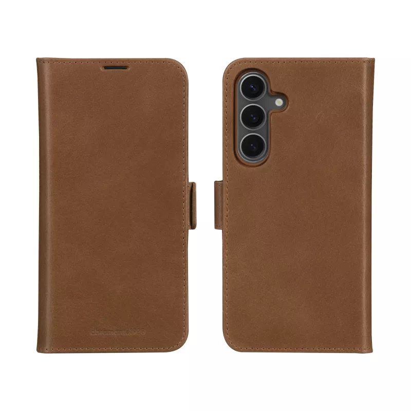 Funda tipo flip dbramante1928 Lynge para Samsung Galaxy A56 5G – tan, 3 compartimentos para tarjetas, compatible con pantalla de 6,7