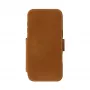 dbramante1928 Copenhagen Funda tipo libro de piel granulada para iPhone 17 Pro Max, tan