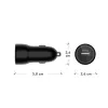 Cargador de coche dbramante re-charge USB-A 18W – 12–24V, 1× USB-A, Negro