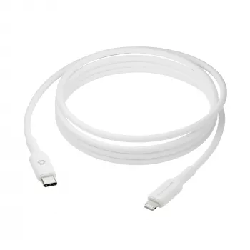 Cable USB-C a Lightning 2 m, dbramante re-charge (USB 2.0, blanco)