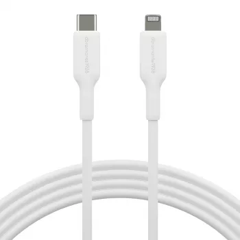 Cable USB-C a Lightning 2 m, dbramante re-charge (USB 2.0, blanco)