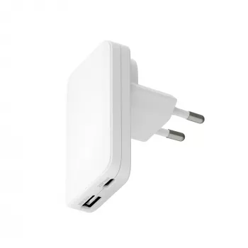dbramante dbramante1928 Pro EU/US cargador fino — USB-C 20 W + USB-A 18 W, Blanco, AC para interiores