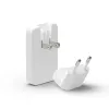 dbramante dbramante1928 Pro EU/US cargador fino — USB-C 20 W + USB-A 18 W, Blanco, AC para interiores